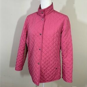 Sigurd Olsen sport sz sm quilted lightweight jacket in deep pink, lt pink